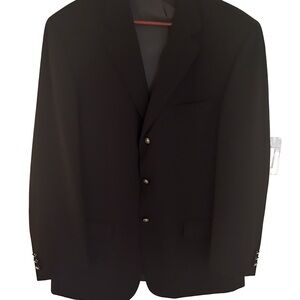 Men’s Alfred’s Sung Black Blazer - 42 Tall Long